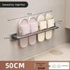 No-Drill Wall-Mounted Bathroom Shoe Rack: Easy Installation, Entrance Hall Slipper Holder