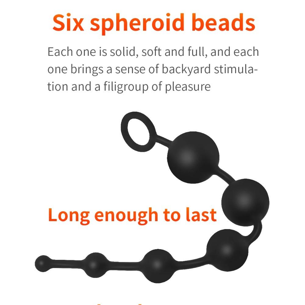 56cm Anal Beads Orgasm Vagina Plug Play Pull Ring Ball Anal Stimulator Butt Beads Plug Sex Toys For Adult Men Women Gay Anus Toy