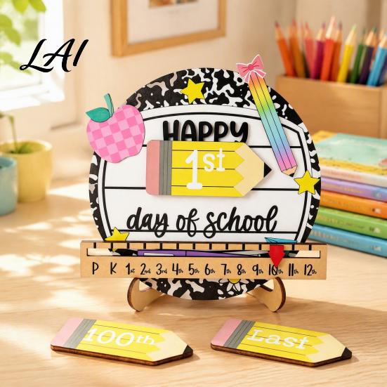 Chalkboard Sign for First Day of School Sign Reusable Wooden Milestone Board Board Kids Back to Photography Prop Kindergarten And Elementary