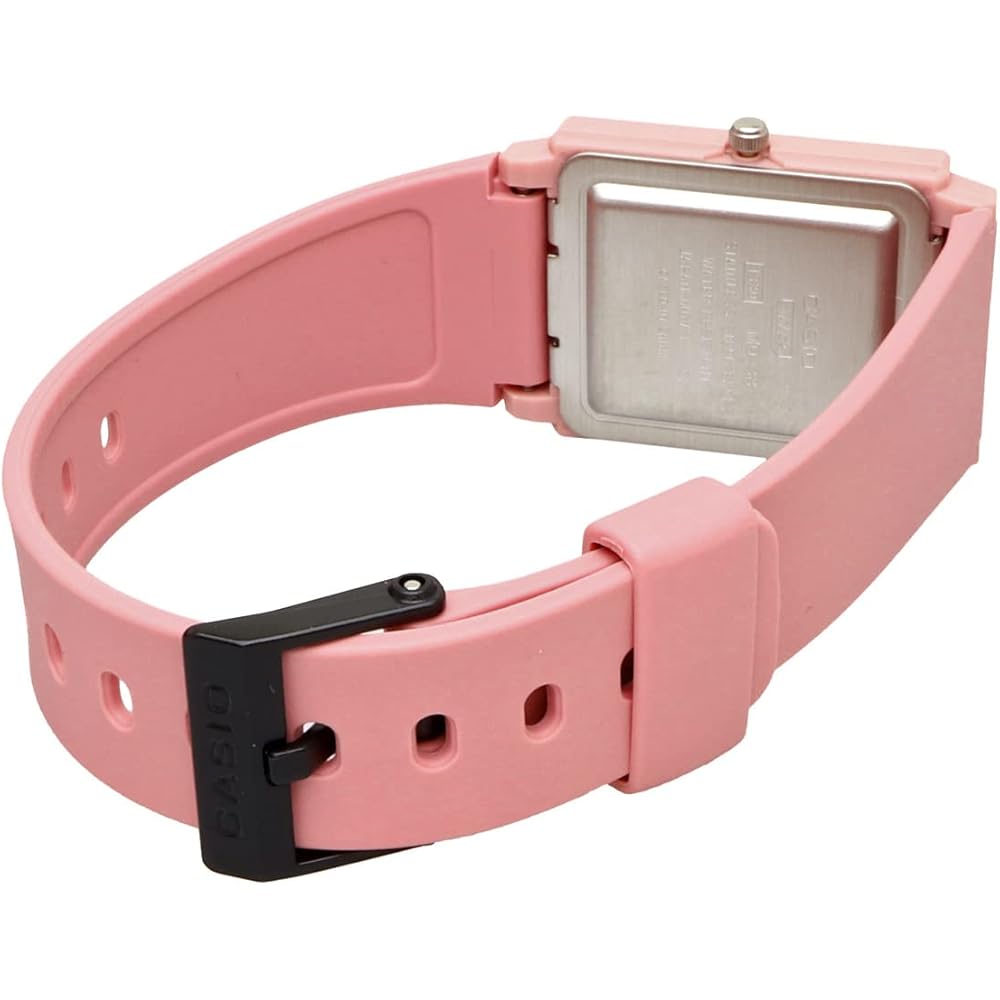 Casio Chupacashi MQ-38UC-4A Analog Watch Matte Salmon Pink Rectangular Face Unisex with Urethane Strap