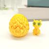 3D Printed Dragon Egg Ornament Vibrant Color Small Size Stress Relief Fidget Toy Adorable Cartoon Dragon Statue