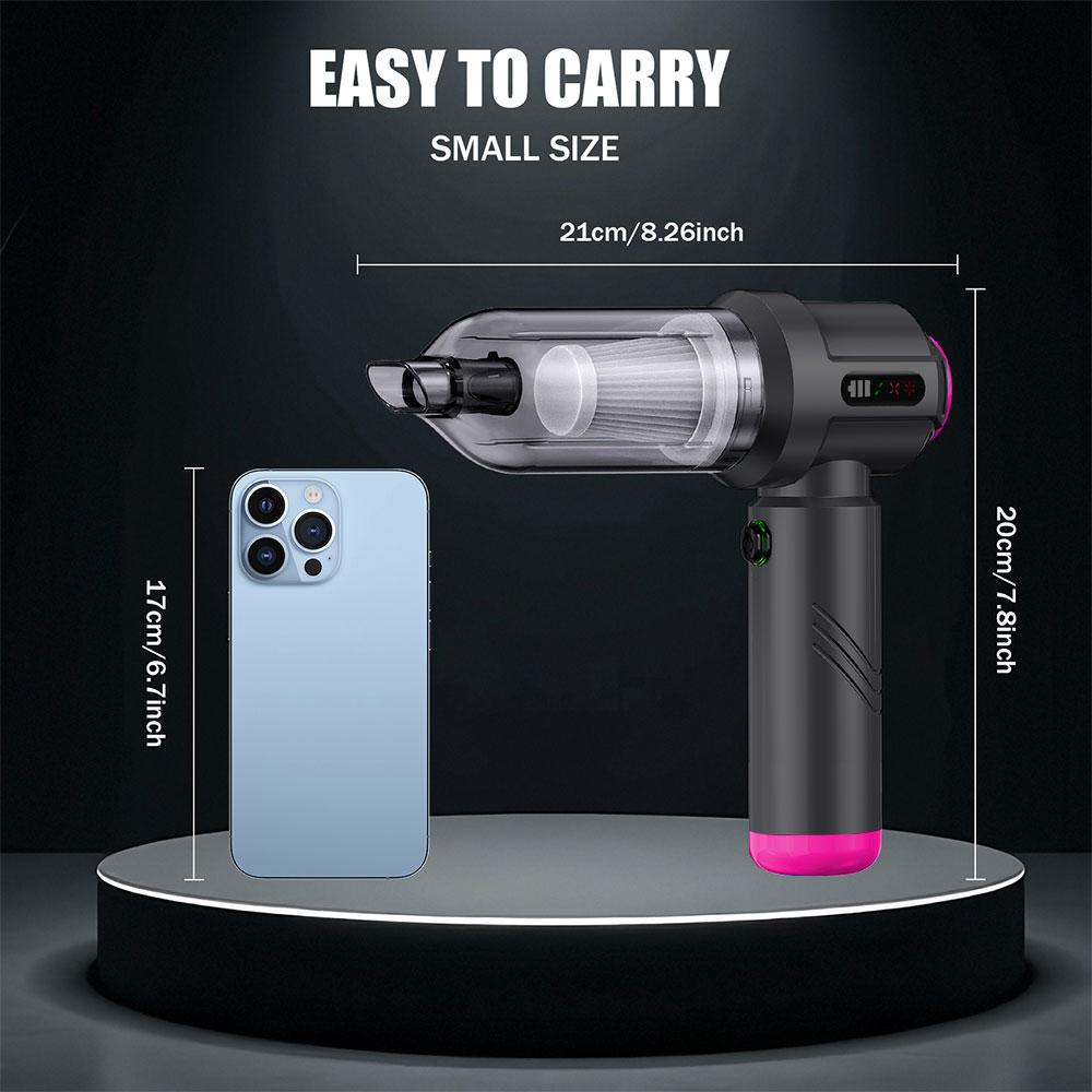 16000PA 3 Gears adjustable Type-C Charging Electric Air Duster Blow Drying Dust Removal Car Vacuum Cleaner Cleaning Blower Tool Portable