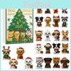 Dog Series Advent Calendar With Acrylic Festive Decor For Christmas Party Gifts