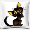 Cartoon Cute Cat Animal Series Printed Pillowcase Decoration Accessories for Holiday Party Living Room Bedroom Home Decor