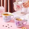 Sanrio Family Series Mug Ceramic Cup Breakfast Milk Cup High Value Girl Cute Cartoon Scale Cup