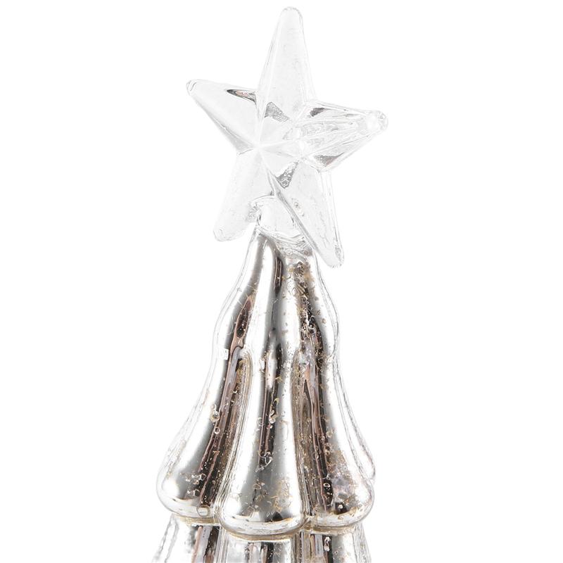 Feb.1Pc Christmas Trees Glass Night Light For Home Xmas Romantic Holiday Atmosphere Ornaments