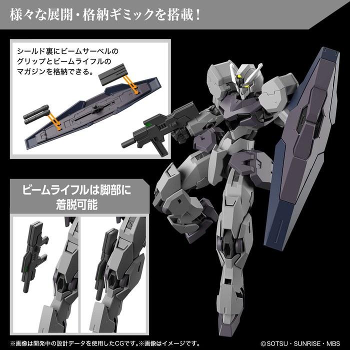 BANDAI SPIRITS HG Mobile Suit Gundam: The Witch from Mercury Gunvorva 1/144 Scale Multicolor Model Kit (1 count)
