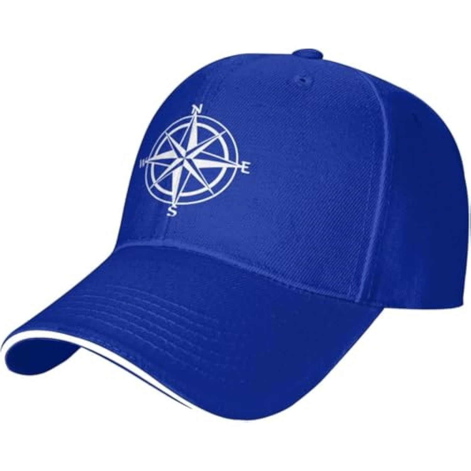 

Nautical Compass Rose Baseball Cap Adjustable Outdoor Sports Polyester Adult Summer Casual Hat One Size