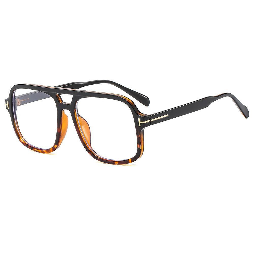 Óculos de Sol Aviador High-End Retrô com Barra em T e Dupla Ponte Anti-UV para Esportes ao Ar Livre