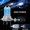 2/4/6PCS H7 Halogen Bulbs - 100W 12V Super Bright White Fog Lights for Car Headlights & Parking