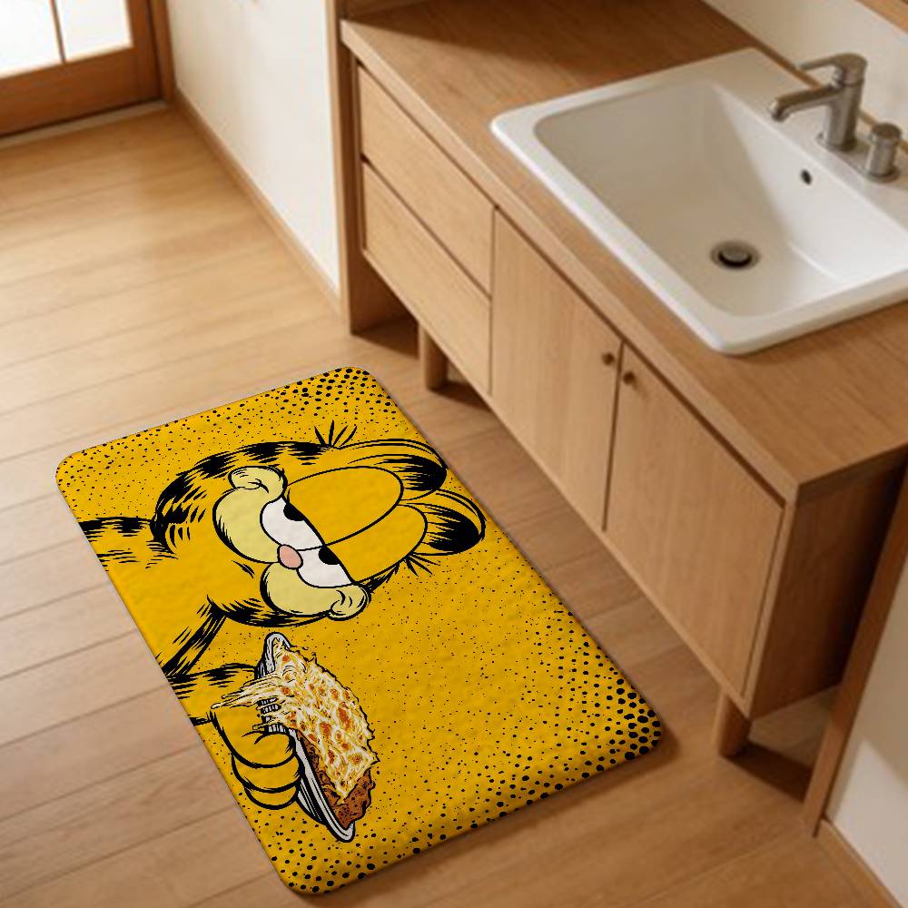 Cartoon G-Garfield Cat Room Mats Cheaper Anti-slip Modern Living Room Balcony Printed Household Carpets