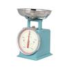 Dulton Waga Kuchenna Szaro-Zielona 500g Mała Waga Kuchenna Waga Retro Amerykańska Wysokość 16cm Szerokość Taca WAGA DIETETYCZNA SZARO-ZIELONA 9.5cm 12cm
