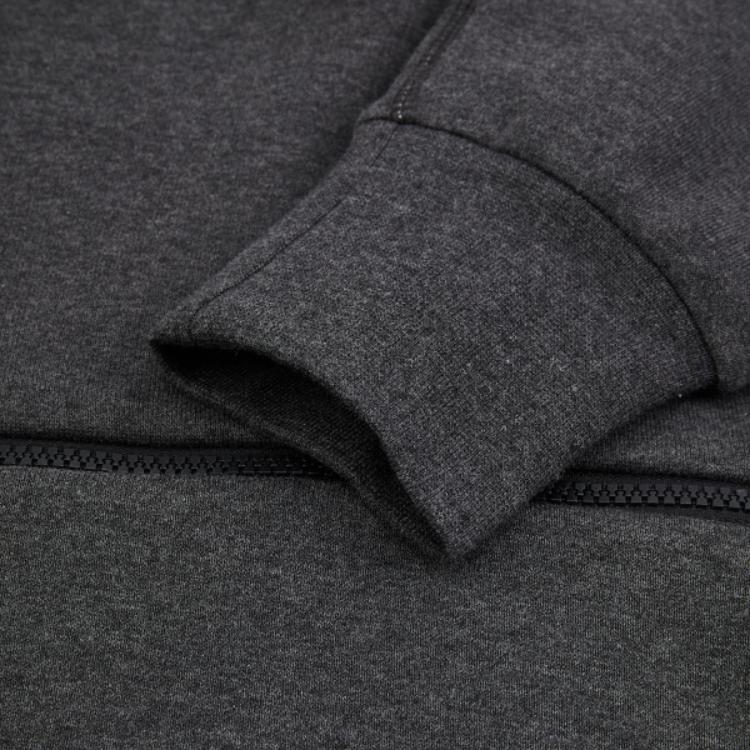 Nike Męska bluza z kapturem pulower z nadrukiem logo NBA Brooklyn Nets Courtside Czarna Szara DR9300-032