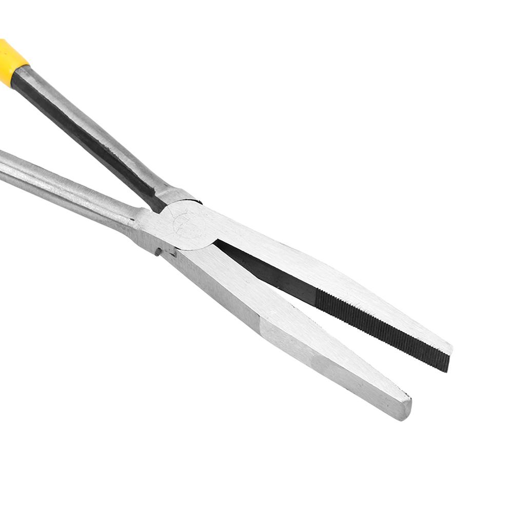 1Pc Hand Tools Straight Bent Tip Mechanic Equipment Extra Long Nose Pliers
