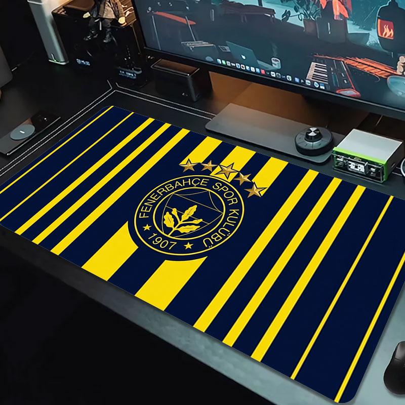 Fenerbahçe Sports Club Large Size Mouse Pad Large Gaming Table Cushion Non-slip Laptop Tablet Big Mousepad XXL Mat Mini PC Playmat With Lock edge