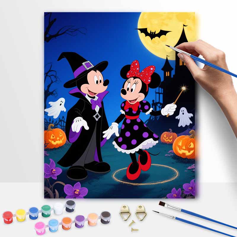 Disney Halloween Digital Oil Painting Art Kit Handmade Diy Home Decorations