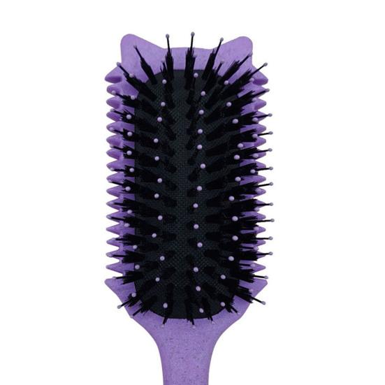 Cat Ear Curl Defining Brush Scalp Massage Reduces Frizz Anti-static Hair Comb Portable Men Women Hair Volumizing Detangling Bristles Brush