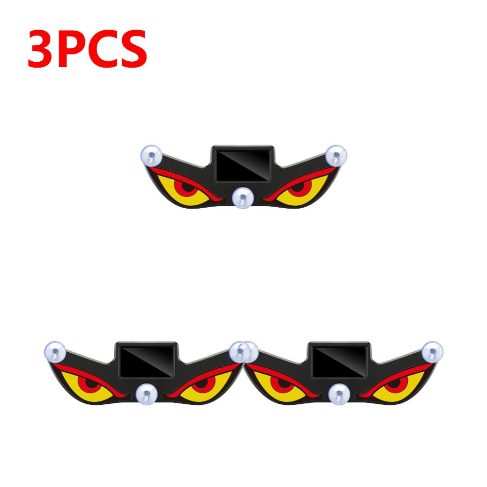 1-5pcs Car LED Devil Eyes Light Decorative Lights USB Warning Lights Dynamic Demon Eye Lights Atmosphere Light Auto Accessories