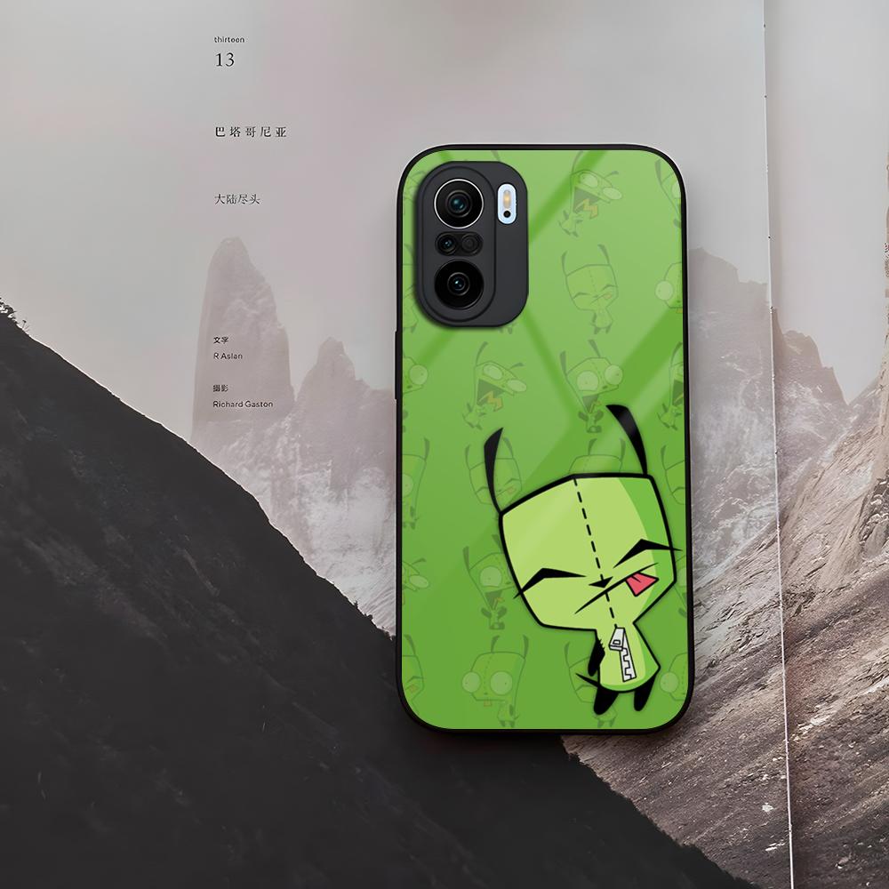 Invader Zim Phone Case Tempered Glass For Xiaomi 15 14 12 Lite Pro 13 11t Lite POCO M6 M5 X6 X5 X3 F5 F6 Pro Cover