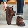 Men's Boots New British Style Men's Shoes High Top Skateboard Shoes Retro Platform Casual Lace Up Men Fashion Shoes