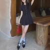 2024 Women's Summer White College-Style Short-Sleeved Dress