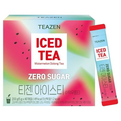 TEAZEN Suikervrije Watermeloen Oolong IJsthee 5g x 40 Zakjes 1ea