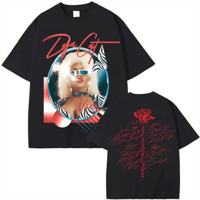 DOJA CAT SpringSummer 2026 Unisex Adult Style DOJA CAT Official Playlist Doja Cat HighQuality Pure Cotton TShirts S
