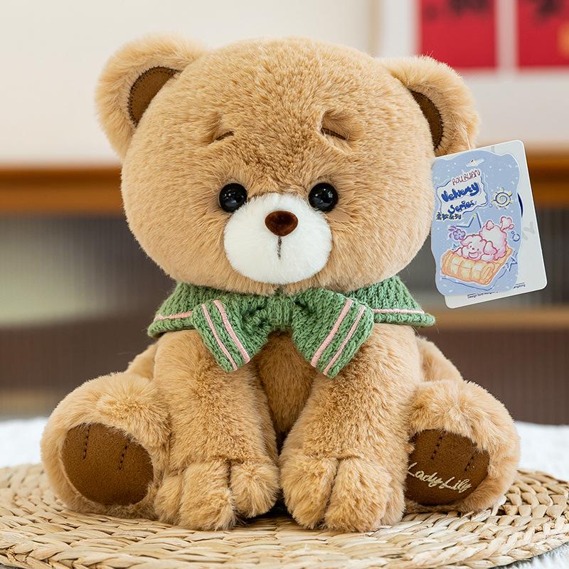 

Lilian Plush Animal Figure: Puppy, Rabbit, Bear - Sitting Pose Doll for Kids Birthday Gift 21cm (0.26kg)
