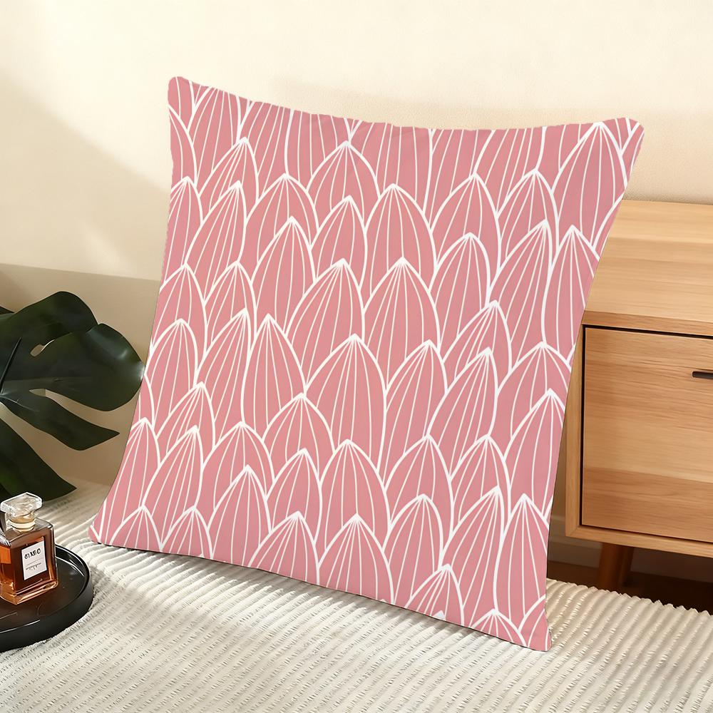 Cactus Pattern Cushion Cover Soft Short Plush Pillow Cover Smooth Cozy Texture Aesthetic Cushion Case Home Decor