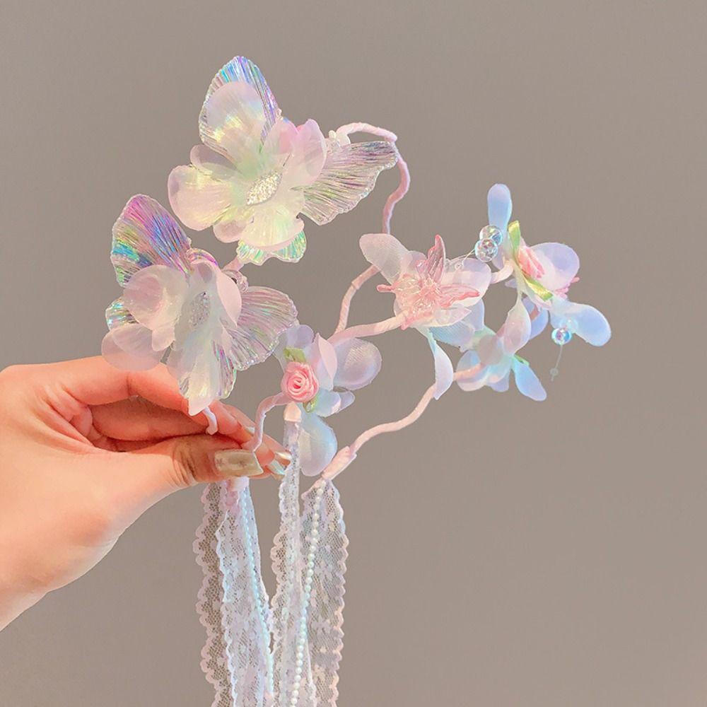 Cute Ribbon Hairbands Korean Children Headband New Princess Hair Hoop  for Girls