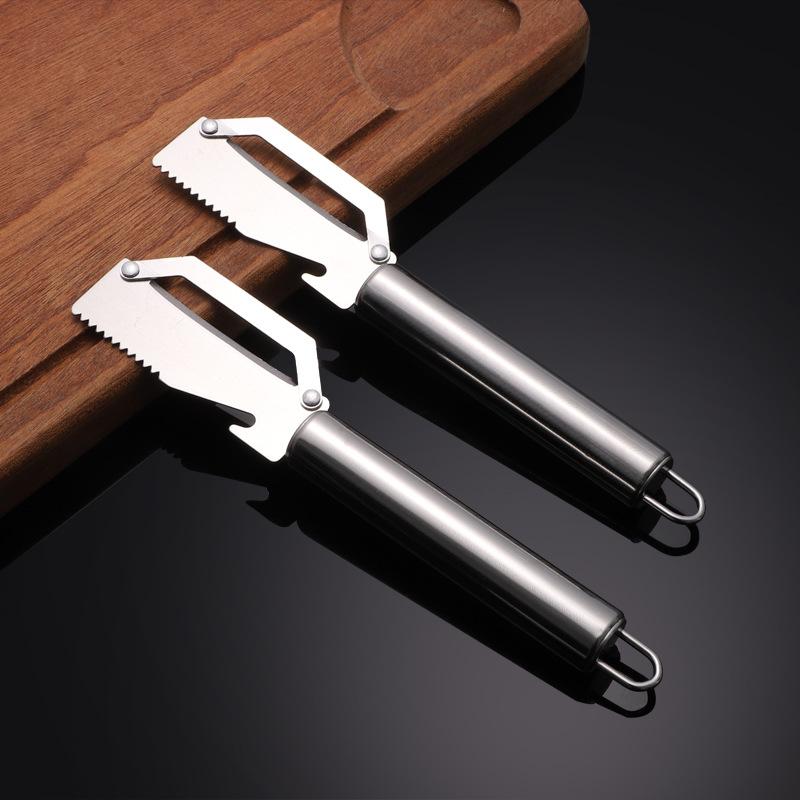 Stainless steel peeler, scraper, household kitchen tool, fruit knife, grater, peeler, fish scale scraper, 2-piece set Peeler (2 pieces)