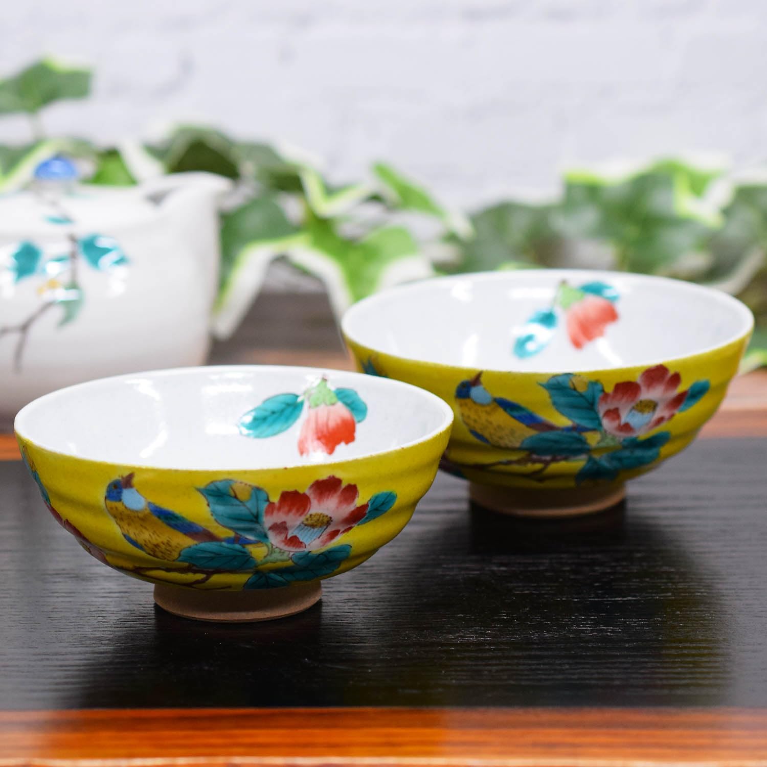 

Tea Stylish Kutani Rice Yoshidaya Camellia and Bird Ceramic Tea Japanese Tableware Couple s Bowl, Tableware, Ware, Pair, Bowl, Bowl, Brand,
