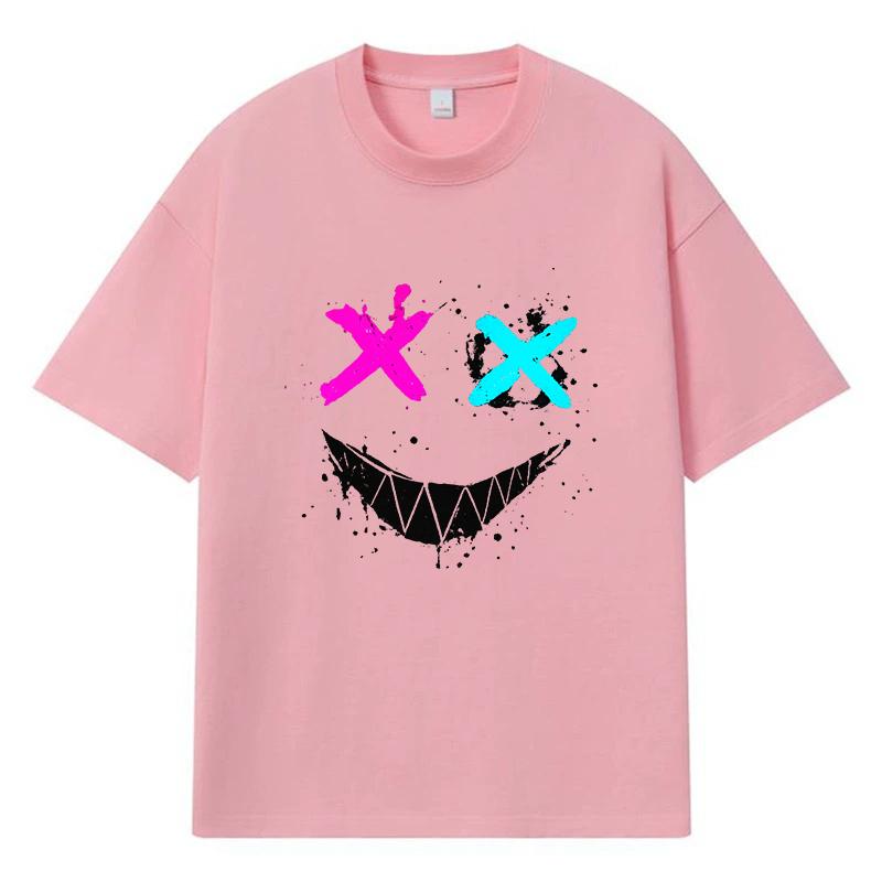 2026 T-shirt Divertenti Grafica Stampata Tendenza Streetwear Y2k Harajuku 100% Cotone T-shirt Casual Oversize da Uomo