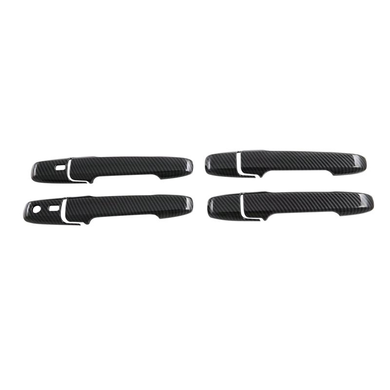 For Toyota Veloz -2024 Carbon Fiber Car Exterior Door Handle Cover Trim Replacement