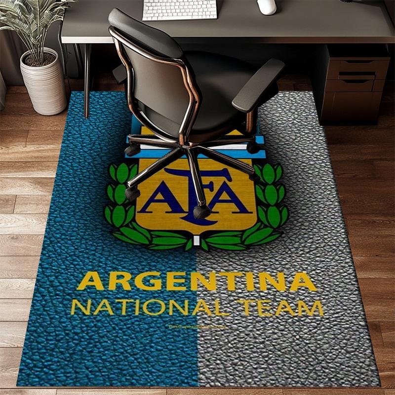 Argentina Football club Printed Office Carpet Chair Cushion  Entryway Rug, Rugs for Living Room, Bedroom Christmas gifts
