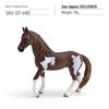 Junma Model Children's Cognitive Simulation of Akhal-Teke and Tennessee Walking Horse Stallion Ornament
