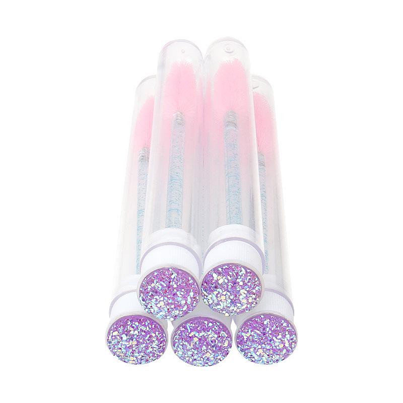 Disposable Crystal Rod Mascara Wand & Eyebrow Comb for Eyelash Extension Makeup