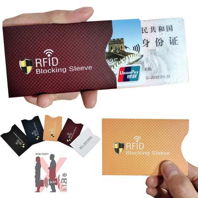 Credit Cards Protect Case Cover Paper Rfid Card Holder Aluminium Anti Thief