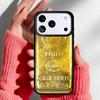 Switzerland Fine Gold Phone Case for iPhone 17 Air 16e 15 14 13 Pro Max Back Cover for 12 11 Pro Coque