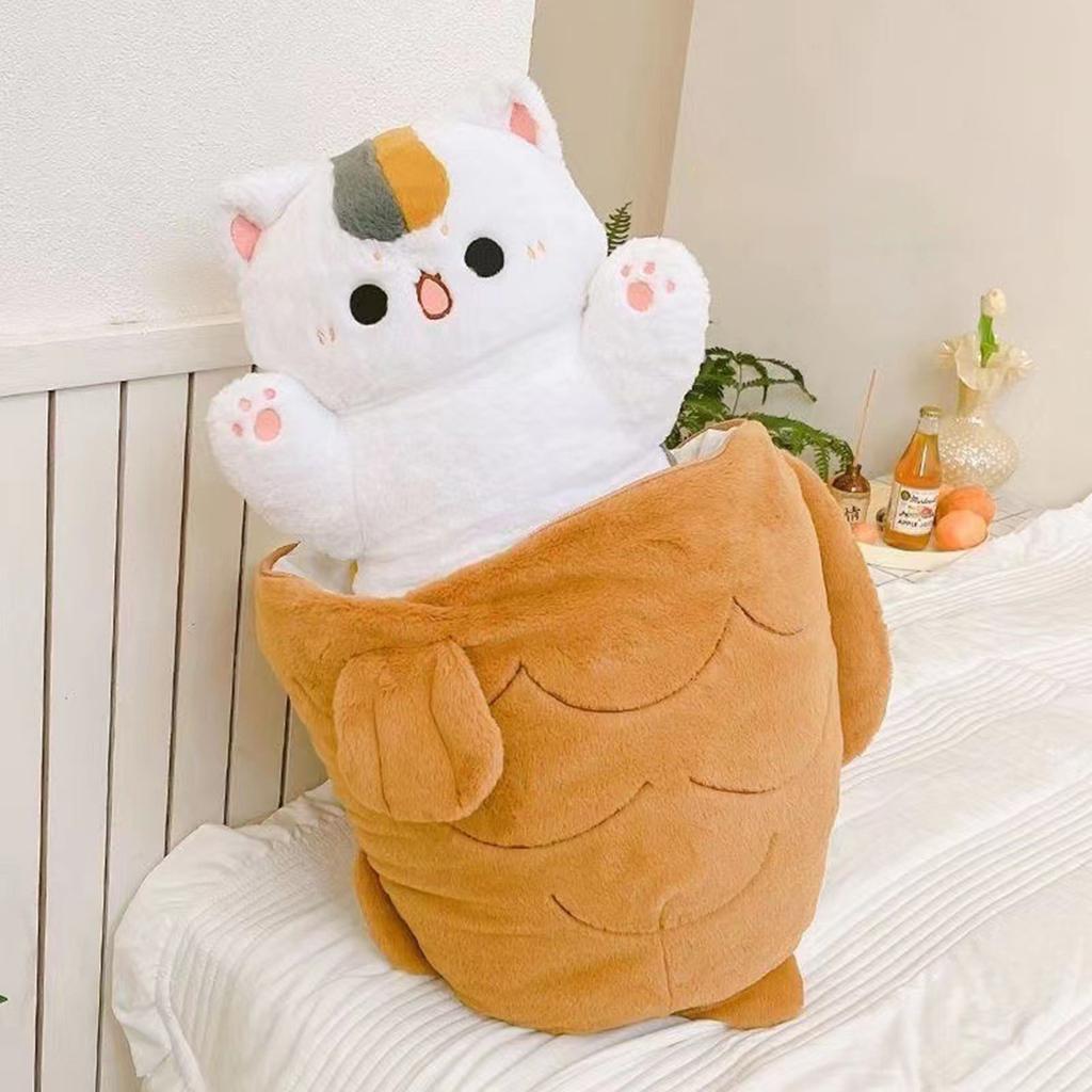 Douyin's same style Taiyaki doll pillow cat doll transformed into creative birthday Children's Day gift plush toy