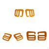3Pairs 1''/25mm Webbing Buckle Slider for Backpack Belt Gold