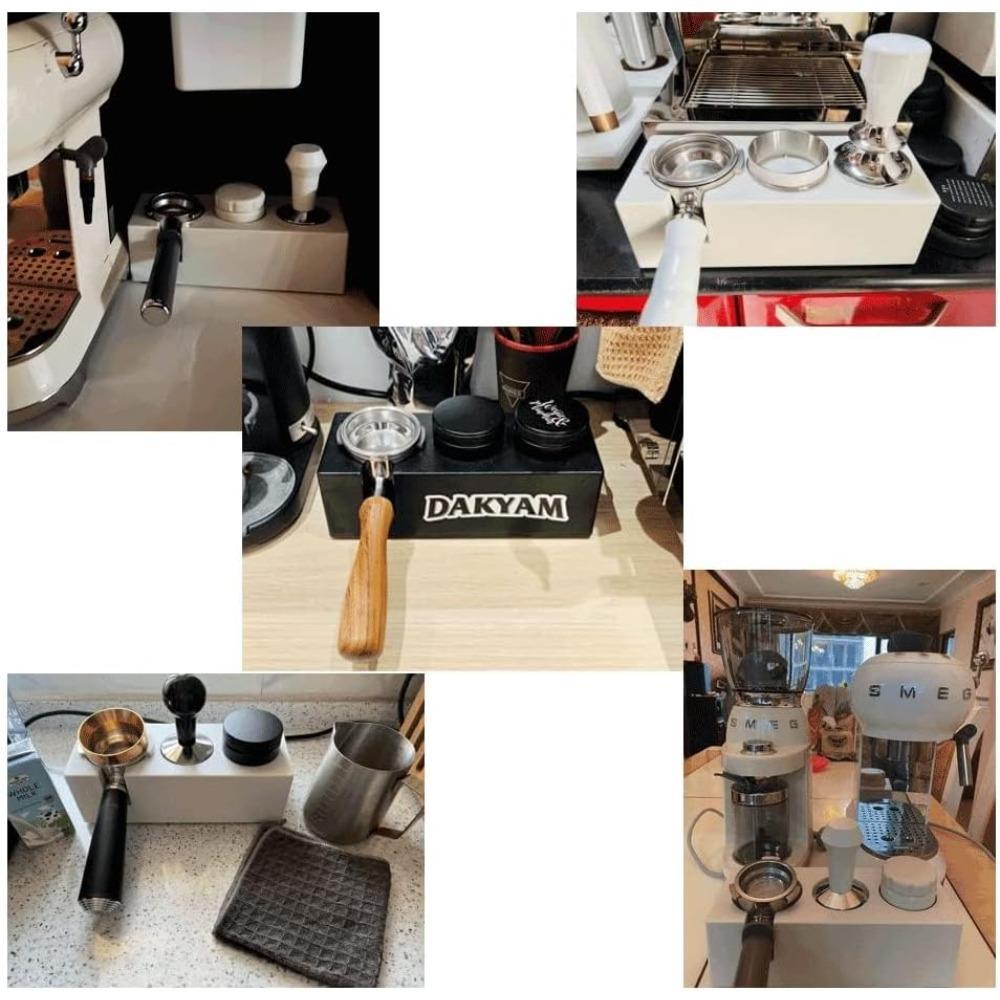 3-in-1 Espresso Tamper Station,tamper and Dispenser, Coffee Portafilter Holder for 51/53/58 Mm, Espresso Accessories Storage Box