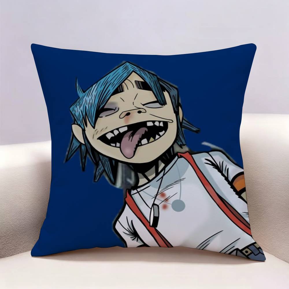 GGorillaz Band  Doublesided print Pillow Case for Sofa Living Room Home office Decor Protective Cover
