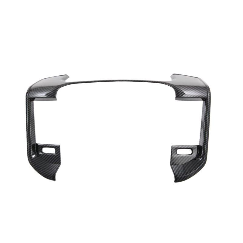 For Dodge Ram 1500 TRX 2023 2024 ABS Carbon Fiber Pattern Inner Front Dashboard Air Vent Outlet Cover Trim Decoration Frame PP2