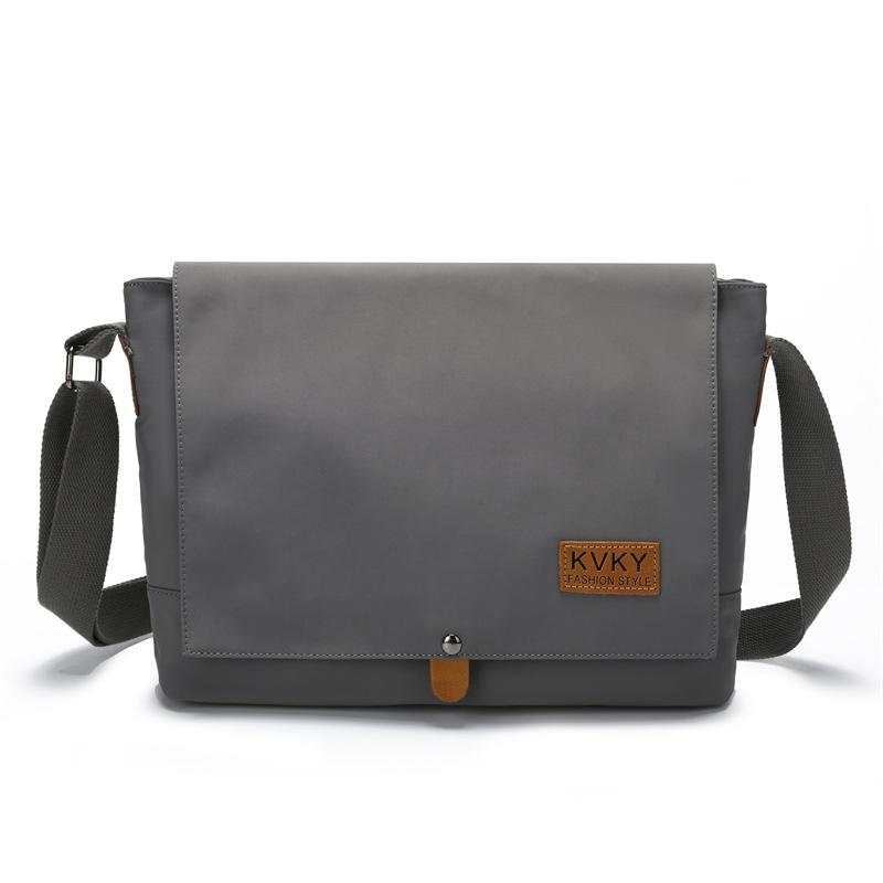 

Мужская сумка через плечо, многофункциональная легкая сумка темно-серого
