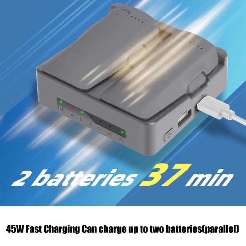 Portable Drones Charging Hub with LED Indicators for Realtime Status Monitoring and Overcharge Prevention Ensuring Battery Safety