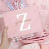 Personalized Custom Name Bridesmaid Cosmetic Bags Girls Neceser Makeup Bag Travel Toiletry Pouch Wedding Birthday Gifts for Her