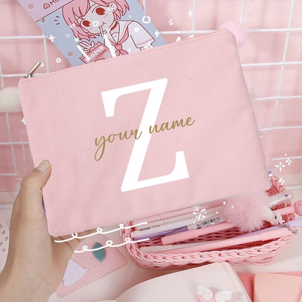 Personalized Custom Name Bridesmaid Cosmetic Bags Girls Neceser Makeup Bag Travel Toiletry Pouch Wedding Birthday Gifts for Her