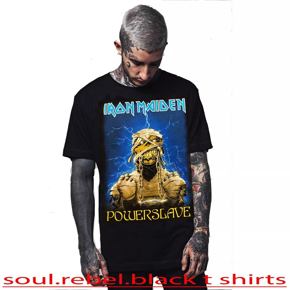 IRON MAIDEN POWER SLAVE HARD PUNK ROCK T SHIRTS Unisex T-Shirt XXXXL