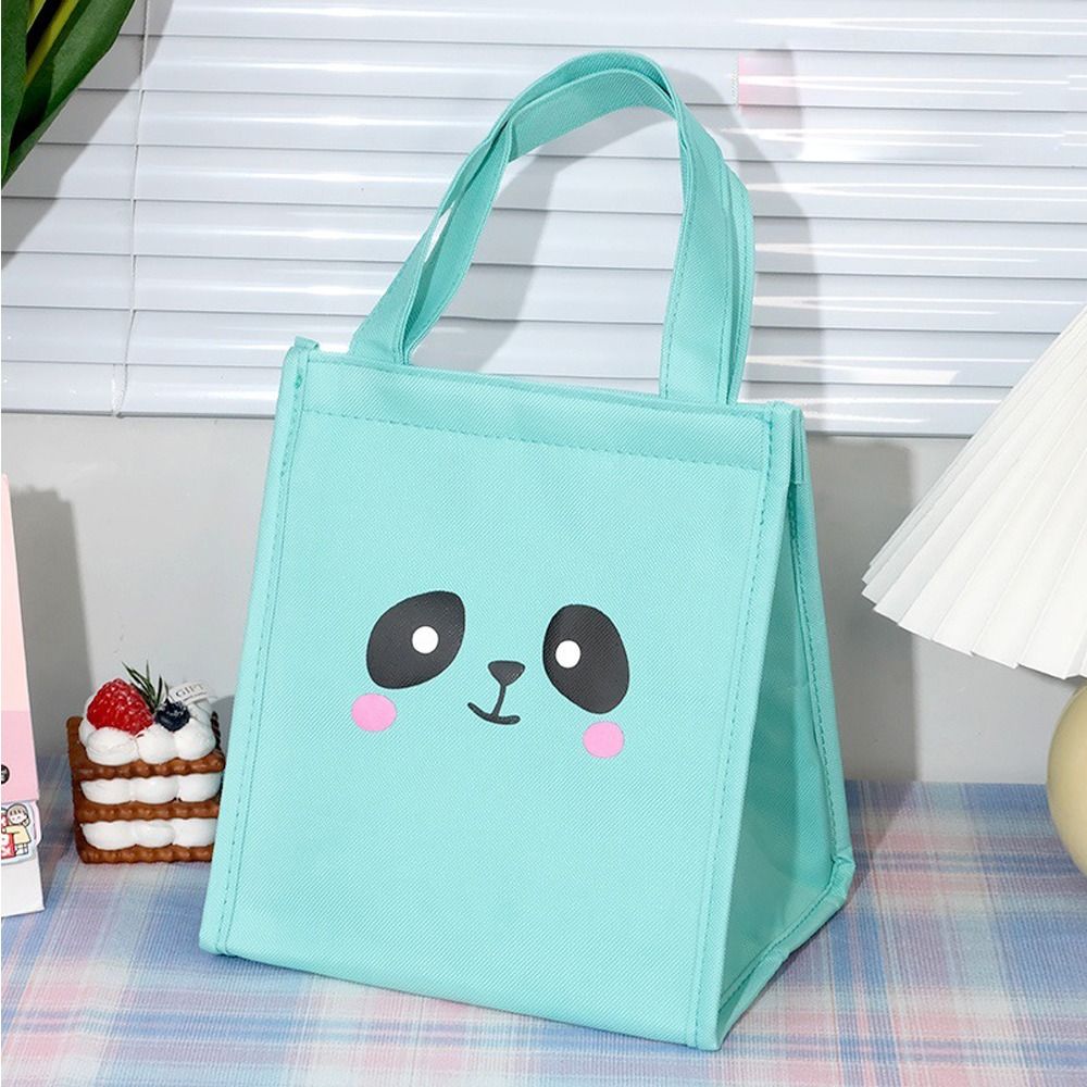 Functional Zipper Bear Panda Rabbit Thermal Insulation Strawberry Handbag Food Storage Bag Women Lunch Bag Picnic Bag
